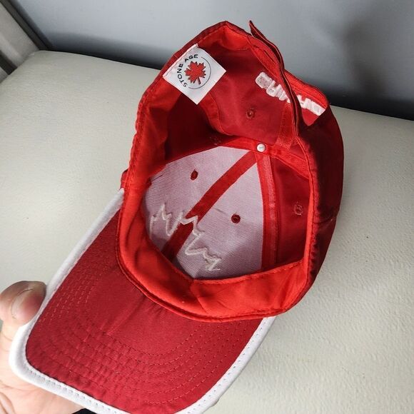 Stone Age Partial Leaf Embroidered Canada Cap Hat Canadian Maple Leaf New W/Tags - Picture 3 of 4